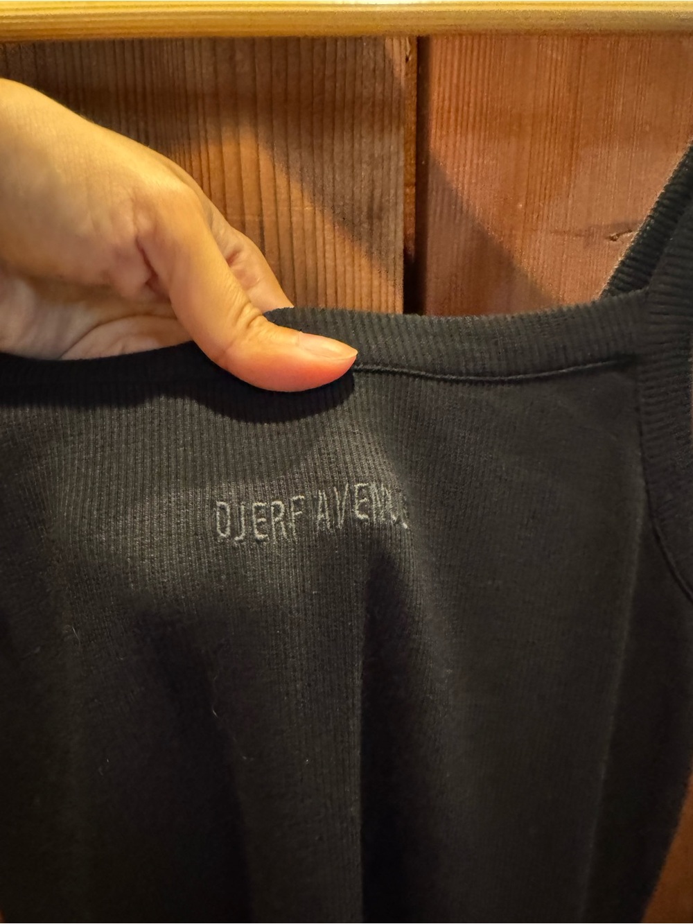 Djerf Avenue Daily Ribbed Tank Dress in Black XS - Picture 5 of 6